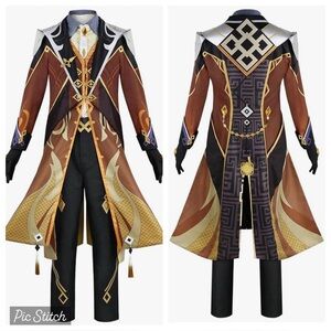 Genshin Impact Cosplay Zhongli Raiden Ei Lumine Nahida Raiden Adult Costume